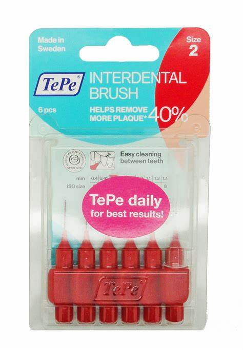 Tepe Interdental Brush Red 0.5mm G4176 - McCartans Pharmacy