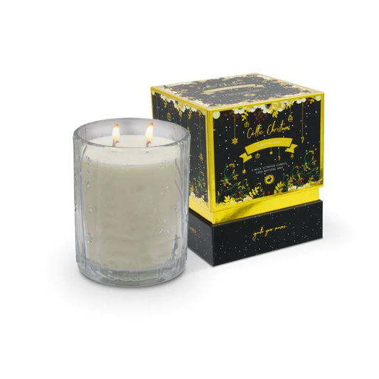 Celtic Candles Christmas Gold Double Wick Candle - McCartans Pharmacy